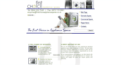 Desktop Screenshot of firstchoiceappliancespares.co.uk